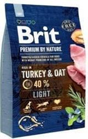 no pork Brit Premium By Nature Light with turkey and oats 3kg