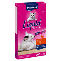 Vitakraft Cat Liquid-Snack with Duck 6x15g