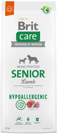 BRIT CARE Hypoallergenic Senior Lamb 12kg 
