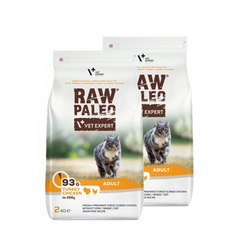 Vetexpert Raw Paleo Adult Cat 2x2kg