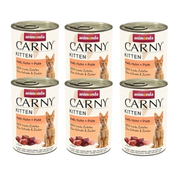 no pork Animonda Cat Carny Kitten Beef, Veal and Chicken 6x400g