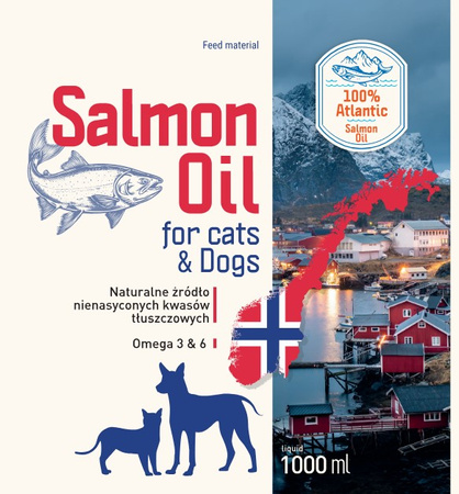 Salmon oil for dogs and cats 1000ml