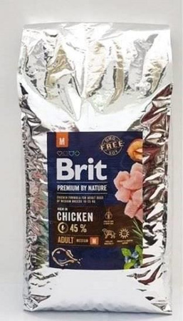 Brit Premium By Nature Adult M With Chicken 15kg