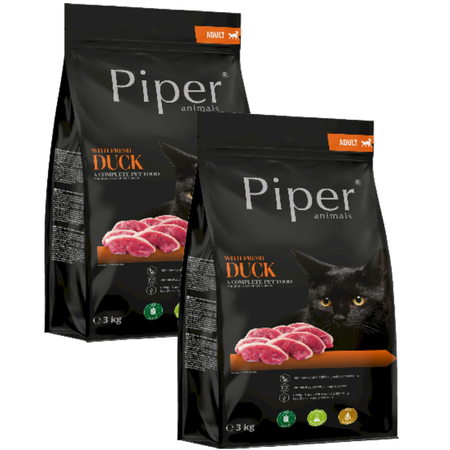 DOLINA NOTECI Piper Animals with duck for cats 2x3kg