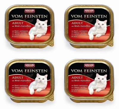 ANIMONDA Vom Feinsten Adult Cat flavour: with beef and potatoes 12x100g