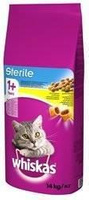 no pork WHISKAS Dry Cat Food 1+ Sterile with Chicken 14kg