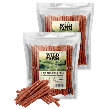 WILD FARM duck and rice sticks 2x500g dog treats