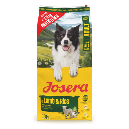 JOSERA Adult Lamb & Rice 12.5+2.5 kg