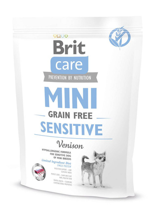 no pork Brit Care Mini Grain Free Sensitive with venison 400g