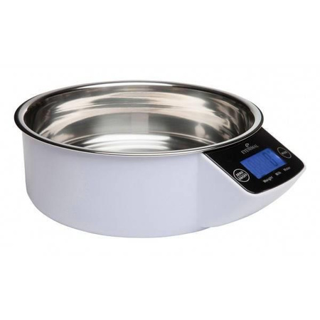 KERBL Bowl with Scale for Dogs and Cats White 1l