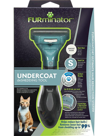 FURMINATOR Undercoat Removal Tool for Short-Haired Cats of Small Breeds