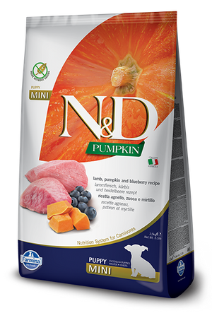 Farmina N&D Pumpkin Grain Free Canine Puppy Mini Lamb & Blueberry 2.5 kg