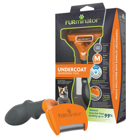 FURMINATOR Combing Tool for Long-Haired Medium Dogs