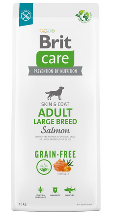 BRIT CARE Dog Grain-free Adult Large Breed Salmon 12kg