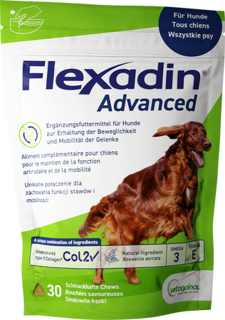 VETOQUINOL Flexadin Advanced Dietary Supplement for Dogs 90g (30 bites)