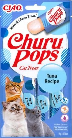 INABA Churu Pops for cats, tuna flavour, 12x(4x15g)