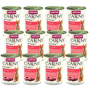 ANIMONDA Cat Carny Kitten flavour: beef, turkey 12x400g 