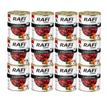 DOLINA NOTECI Rafi Classic wet dog food with beef 12x800g