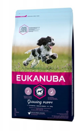 EUKANUBA Growing Puppy Medium Breed Chicken 2x3kg
