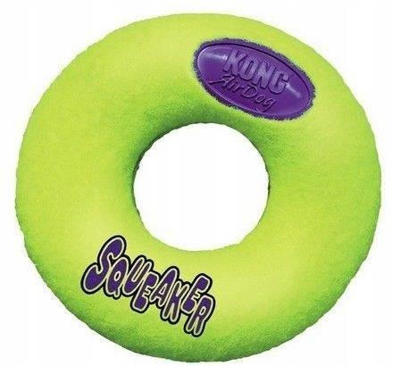 KONG Company Airdog Squeaker Donut Toy for Dog L