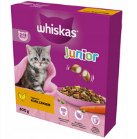 WHISKAS Junior 800 g – dry food for kittens, with delicious chicken