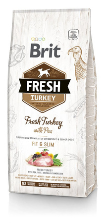 Brit Fresh Turkey &amp; Pea Adult Fit &amp; Slim 12kg