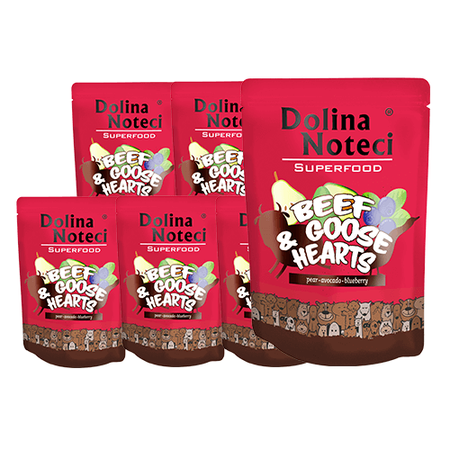 NO PORK Dolina Noteci Superfood Beef with Goose Hearts 10x300g