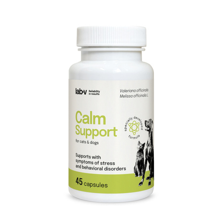 Lab-v Calm Support – Support for stress symptoms and behavioural disorders 2x45 capsules