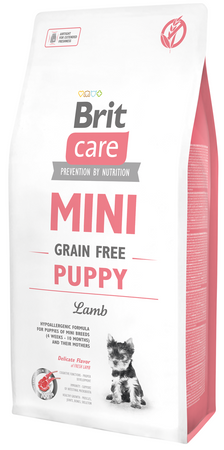 NO PORK Brit Care Mini Grain Free Puppy with lamb 7kg