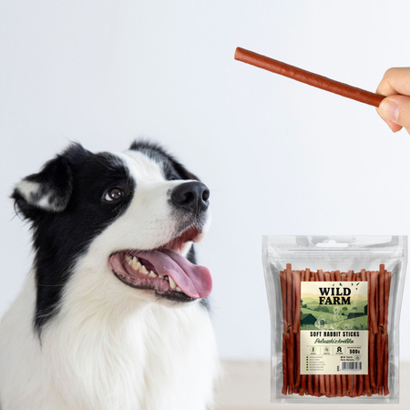 WILD FARM Rabbit sticks 2x500g dog treats