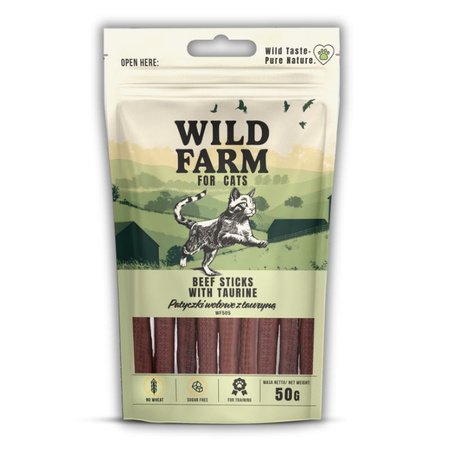 WILD FARM beef patties with taurine 50g cat treats