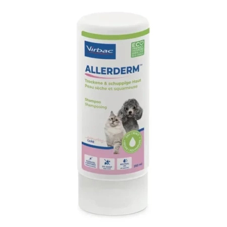 Virbac Allerderm shampoo for dry and scaly skin for dogs and cats 250 ml