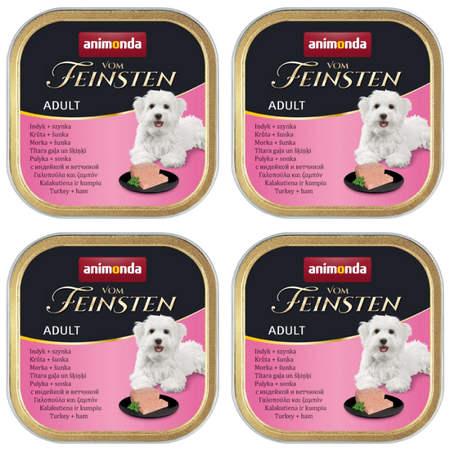 no pork Animonda Dog Vom Feinsten Adult Turkey with Ham 22x150g