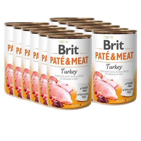 no pork Brit Pate & Meat with turkey 12x400g