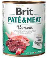 no pork Brit Pate&Meat Adult Venison 800g