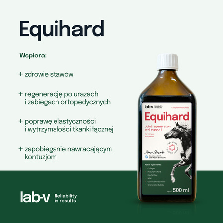 Lab-v Equihard – Comprehensive formula for healthy joints in horses and ponies 2x500 ml