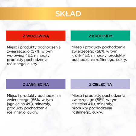 Purina Gourmet Gold Mus mix 96x85g (beef, rabbit, lamb, veal)