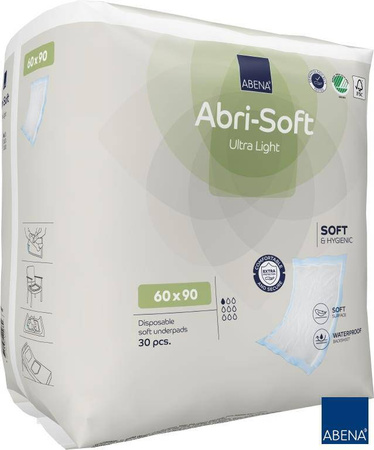 ABENA Abri - Soft Ultra Light sanitary pads 60x90cm , 30pcs. 