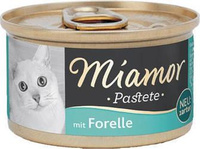 no pork Miamor Pastete trout 85g tin