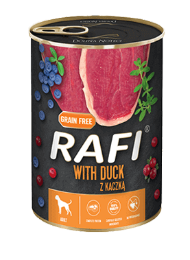 No pork Dolina Noteci Rafi with Duck 6x400g+FREE can lid!