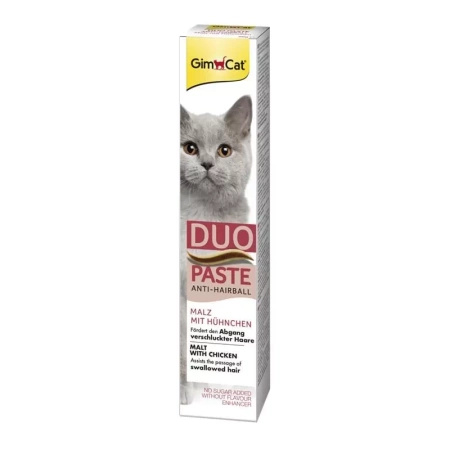 GIMBORN Gim Cat Anti-Hairball Duo Malt with Chicken Paste 50g 
