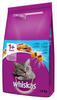 no pork WHISKAS Adult Dry Cat Food 1+ with Tuna and Vegetables 1.4kg
