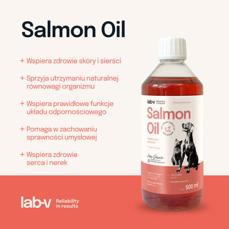 LAB V Salmon oil for dogs and cats 2x500ml