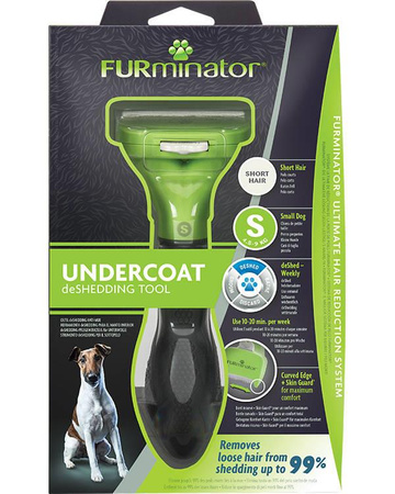 FURMINATOR Undercoat Removal Tool for Short-Haired Small Breed Dogs