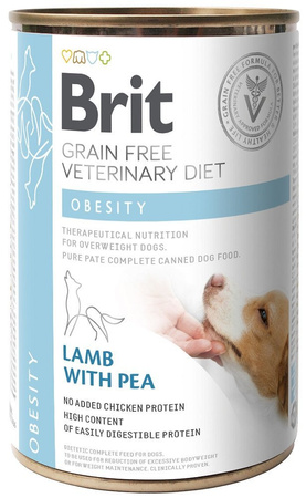 BRIT GF Veterinary Diets Dog Obesity 12x400g - wet dog food