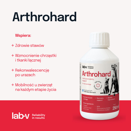 LAB-V Arthrohard 250ml Joint support supplement for dogs and cats