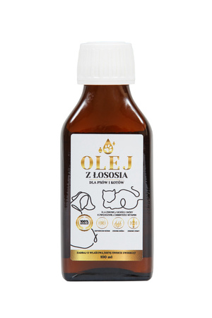 Lab-V 100% Salmon Oil for Dogs and Cats of All Ages 100ml Cold Pressed