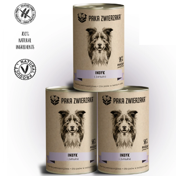 Paka Zwierzaka turkey with cranberries 3x400g