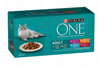 Purina One Adult cat sachets MIX flavours in sauce 40x85g
