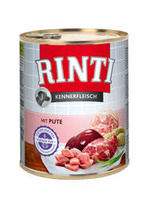 NO PORK Rinti Kennerfleisch wet dog food - turkey 800g